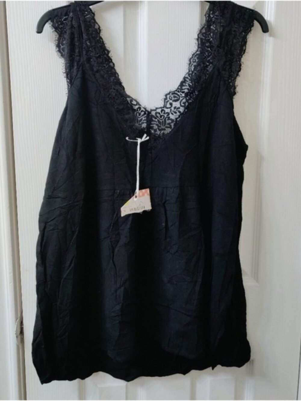 Black Lace Detail Top